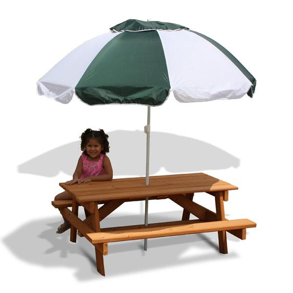 Picnic Table with Umbrella