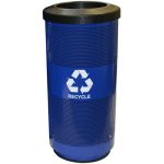 20 gallon stadium receptacle blue