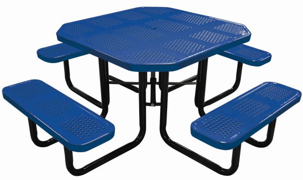 46in. Octagonal Perforated Picnic Table