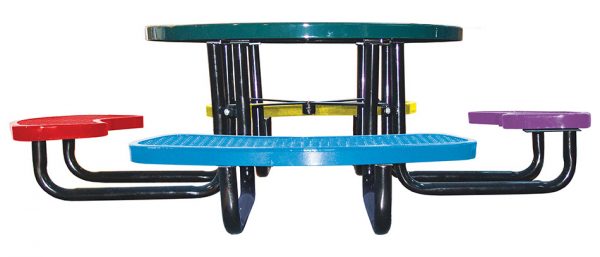 46in. Round Expanded Metal Children's Picnic Table