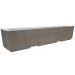 72in rectangular concrete planter
