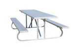 Aluminum Picnic Table with Steel Legs