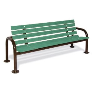 Contoured Recycled Plastic Bench