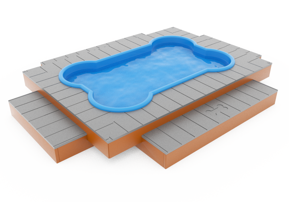 Dog bone best sale pool