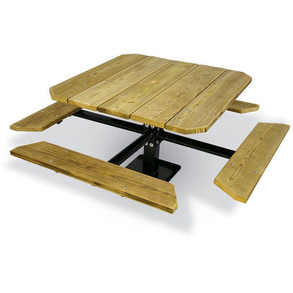 Single Pedestal Wood Table