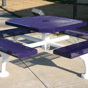 Web Style Octagon Rolled Picnic Table
