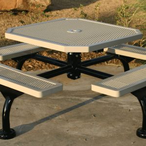 Web Style Octagon Picnic Table