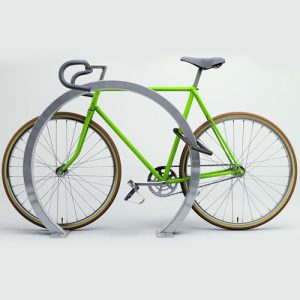 arc bike rack silver