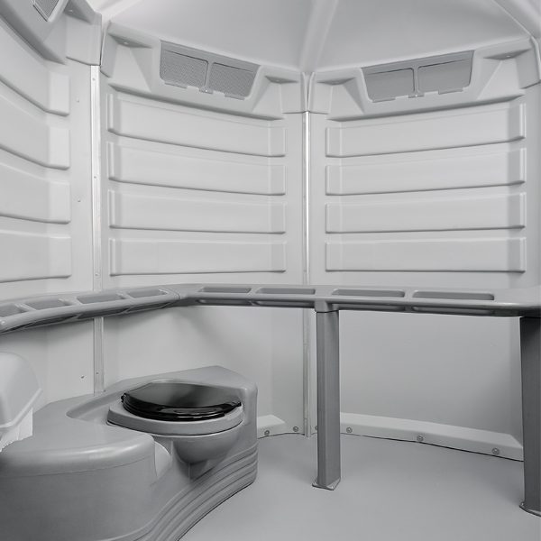 care iii portable toilet interior