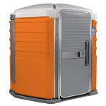 care iii portable toilet orange