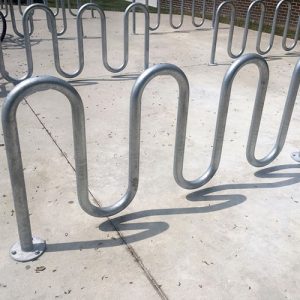 contemporary loop bike racks