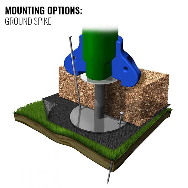 Discovery Center Ground Spike Mounting Option