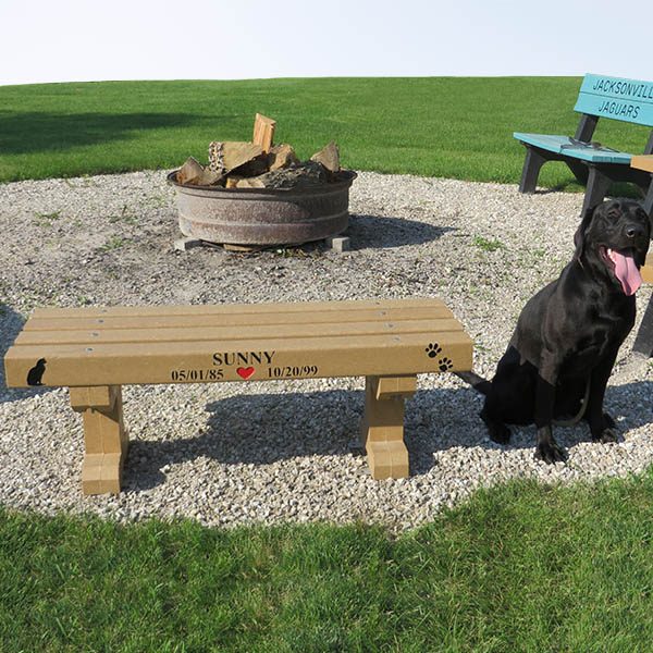 Dura Bench - Dog Park Bench With Customized Graphics