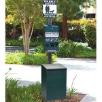 dog waste station post