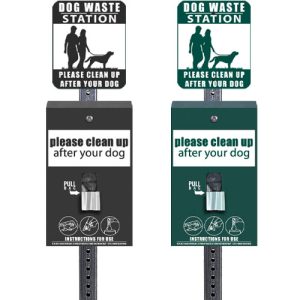 dog waste station signs