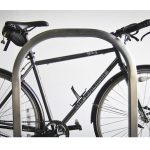 downtown bike rack silver