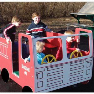 fire truck multi spring rider