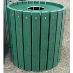 heavy duty round trash receptacles