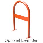 hoop bike rack lean bar