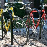 hoop bike rack lock