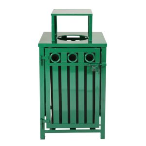 Oakley Decorative Square Trash Receptacle