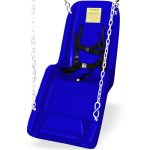 molded swing seat blue
