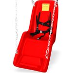 molded swing seat red