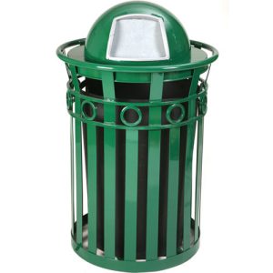 2x15 Gallon Satin Brass Recycling Bin Station