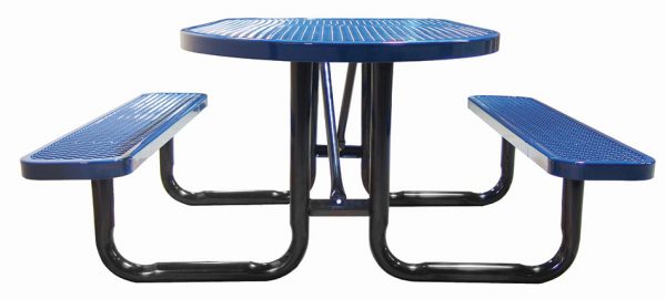 6ft. Oval Expanded Metal Picnic Table