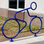 person shaped bike rack
