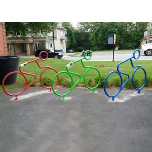 person shaped bike rack systems