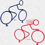 person shaped bike racks