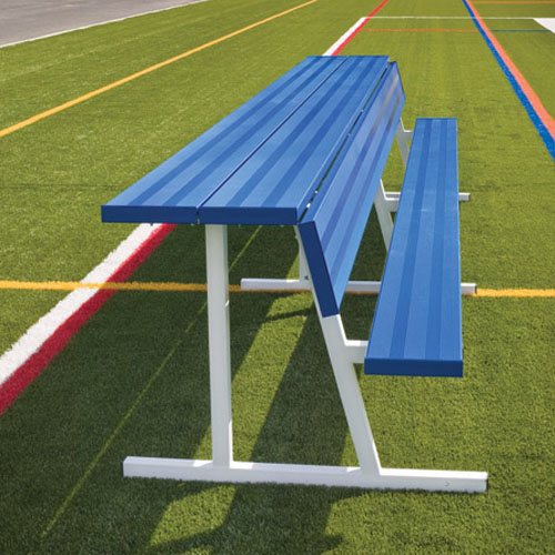 Powder Coated Team Bench With Shelf - TerraBound Solutions