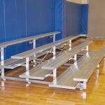 powder coated tip n roll bleacher