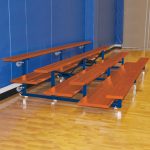 powder coated tip n roll bleachers