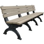 silhouette park bench 8ft