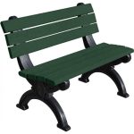 silhouette park benches