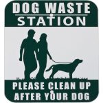 tb dog waste station sign