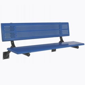 Powder Coated Team Bench With Shelf - TerraBound Solutions