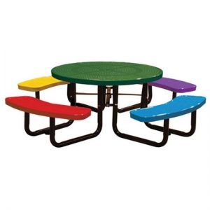 46in. Round Perforated Children's Picnic Table