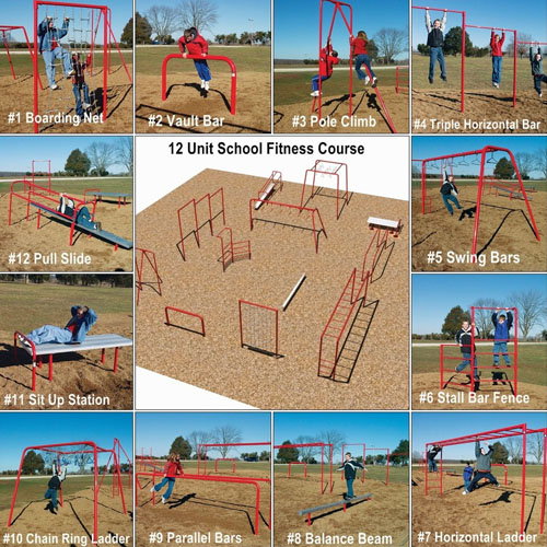 12 unit course playground system