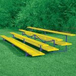 4 row powder coated bleachers