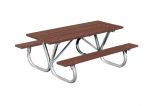 BT238 T6 Traditional 6ft Bolt Thru Rectangular Table 1
