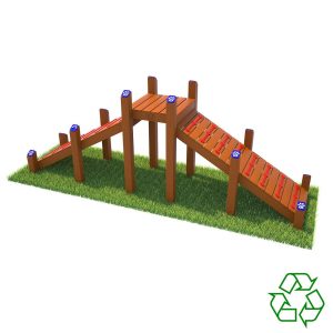 Deluxe K9 Kennel Club Playground with Rattle Bridge - TerraBound Solutions  Inc.