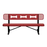 B6WBULPERFP red black bone patter front