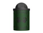 TR32CLASSIC green black Paw Prints front