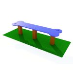 Dog Bone Bench Blue