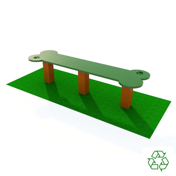 Dog Bone Bench Green 1
