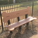 dog bone bench
