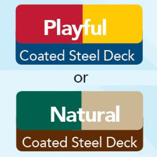 Crawl and Toddle Play Structure color palette